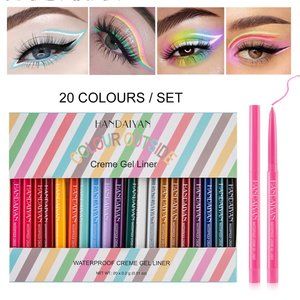 HANDAIYAN 20 Colors Waterproof Creme Gel Liners